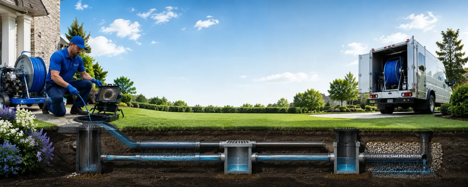 Outdoor drain cleaning information for Renner, SD